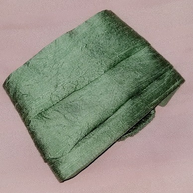 Silk Dupioni Face Mask and Two Layers Silk Chiffon - Image 4