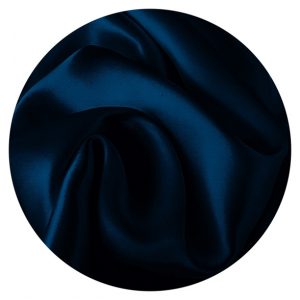 Silk Fabric 100% Pure Mulberry Silk Charmeuse 22 momme width 54″ 2 1/2 meters Color 660 Navy Blue